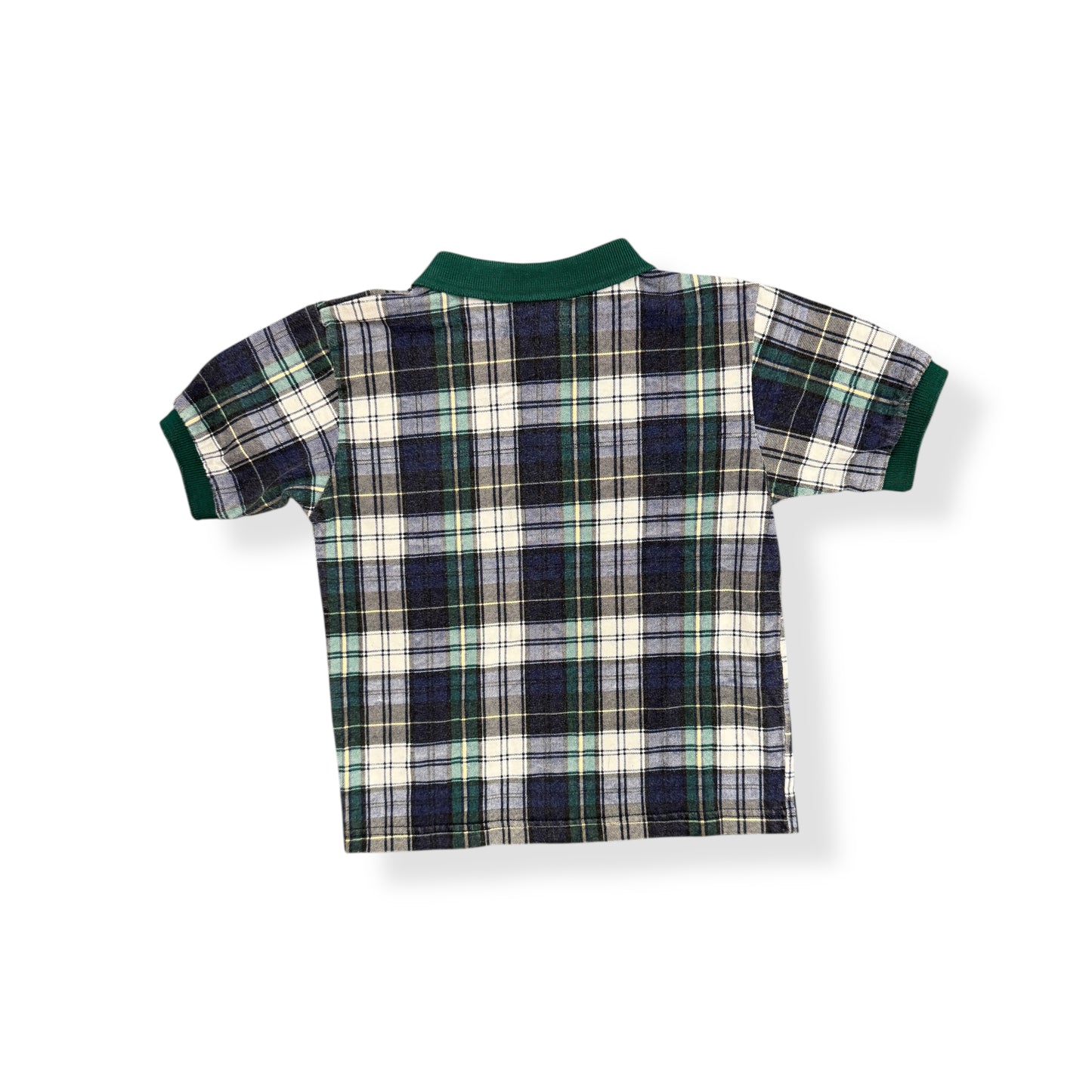 Green Plaid Polo (4T)