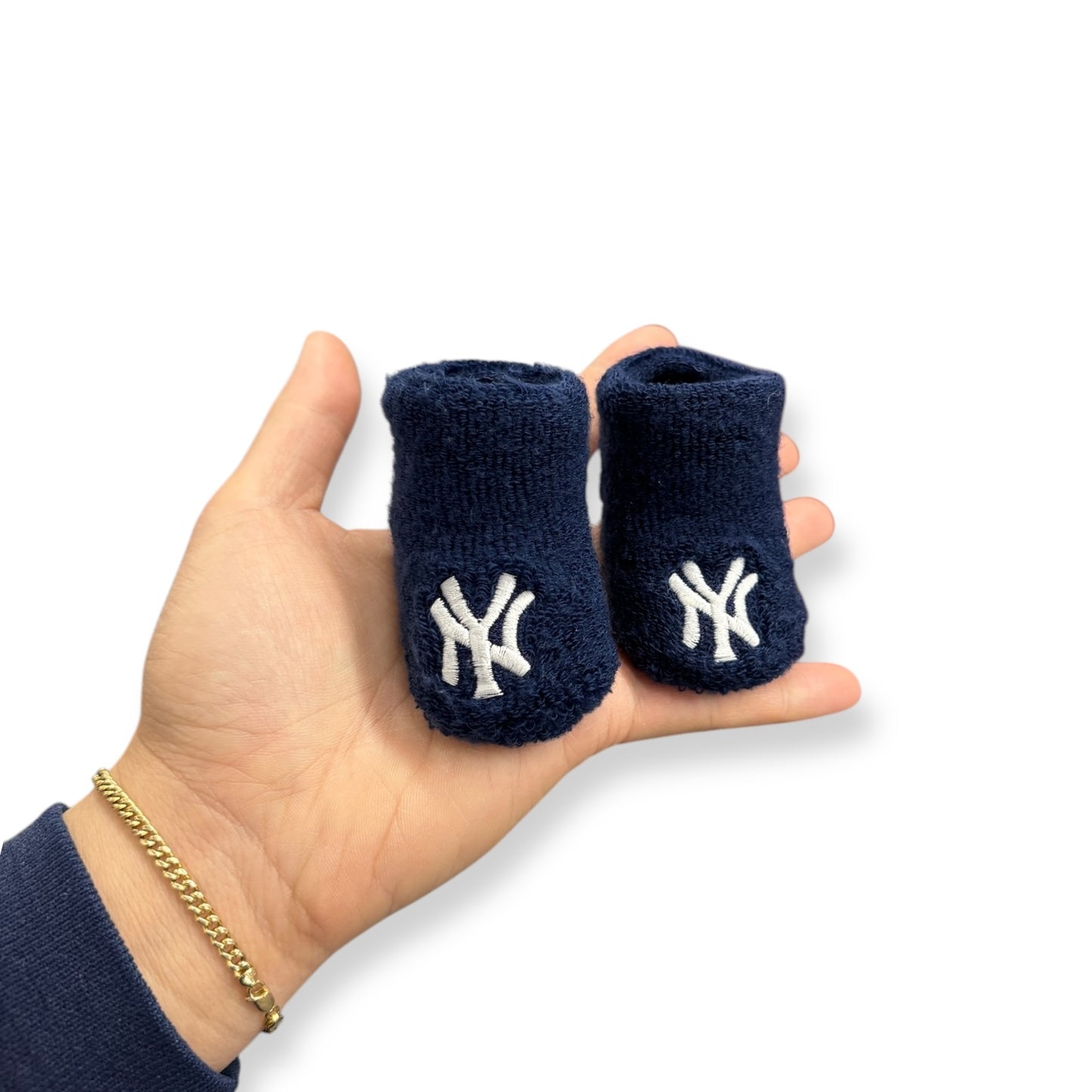 90s New York Yankees Booties (Newborn)