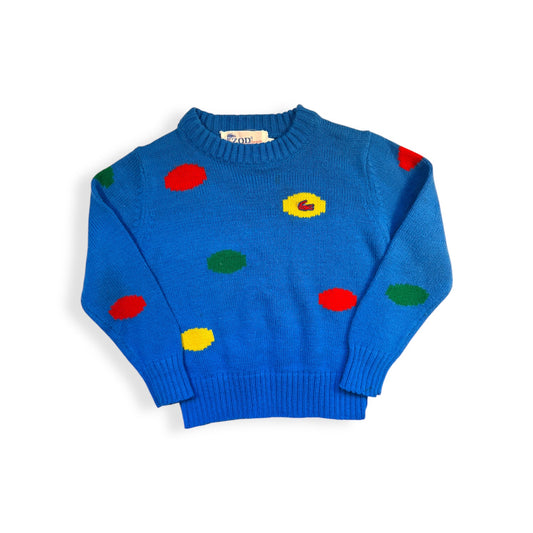 80s Lacoste Polka Dot Sweater (4T)