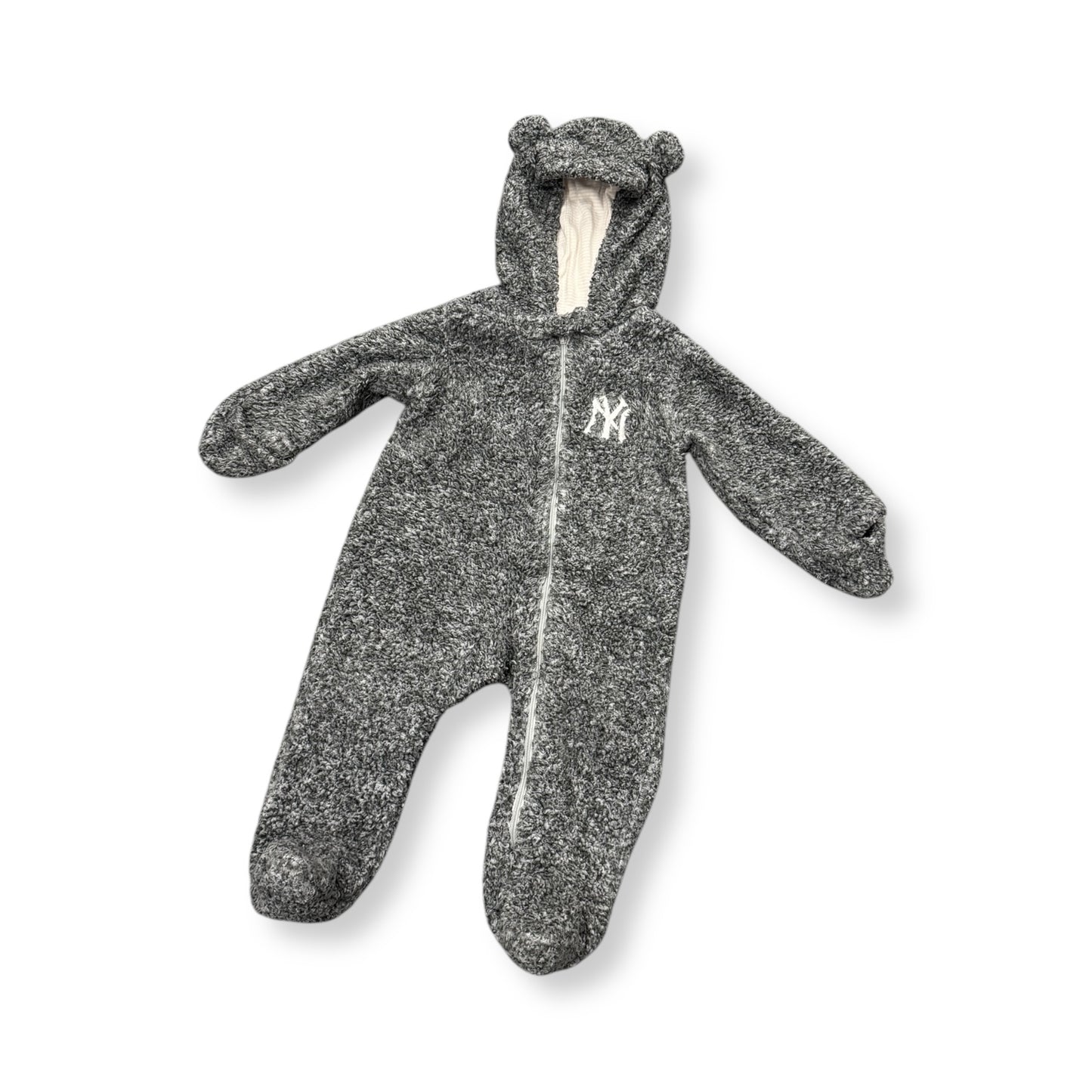 90s NY Yankees Teddy Bunting Suit (6-12M)
