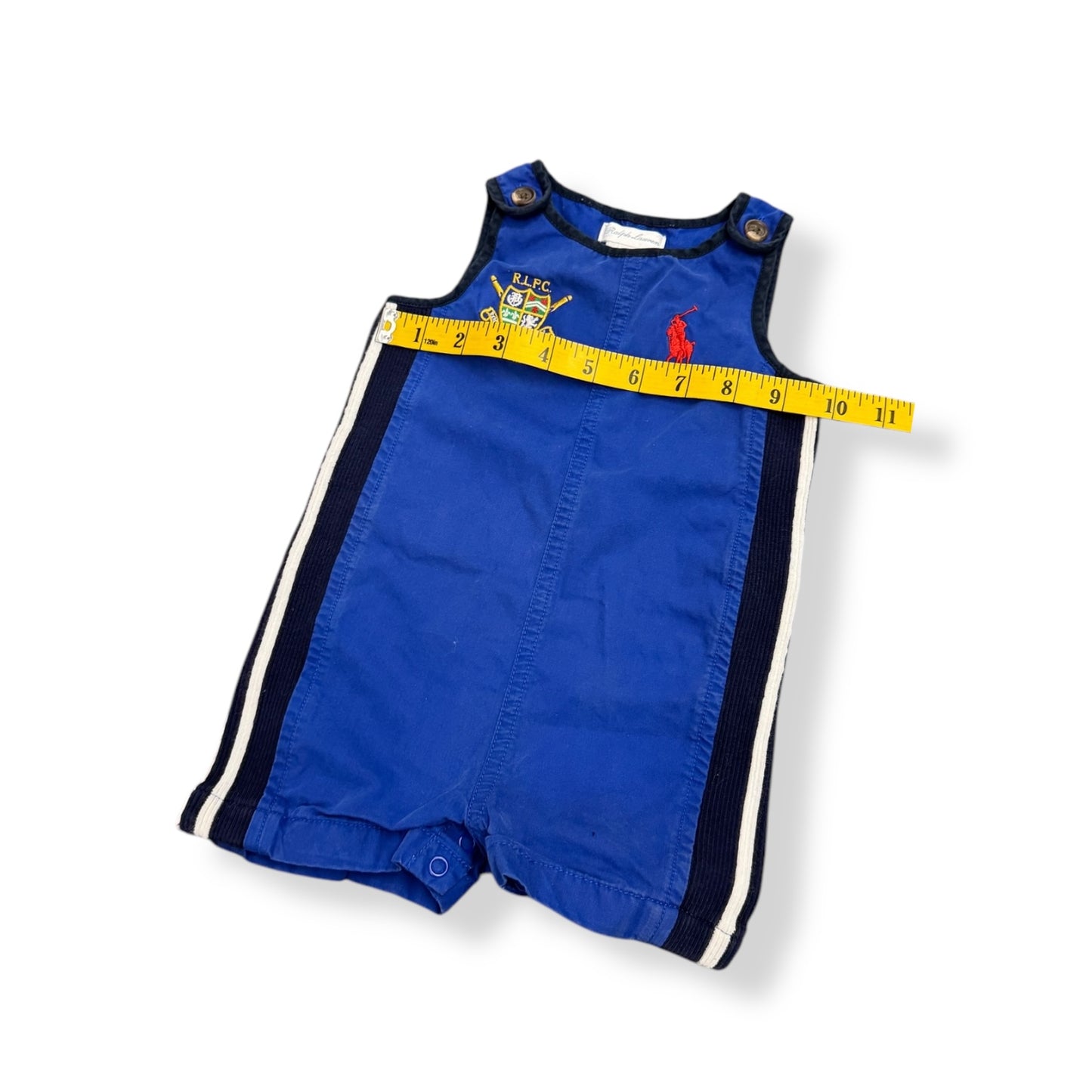 Ralph Lauren Polo Club Romper (6M)