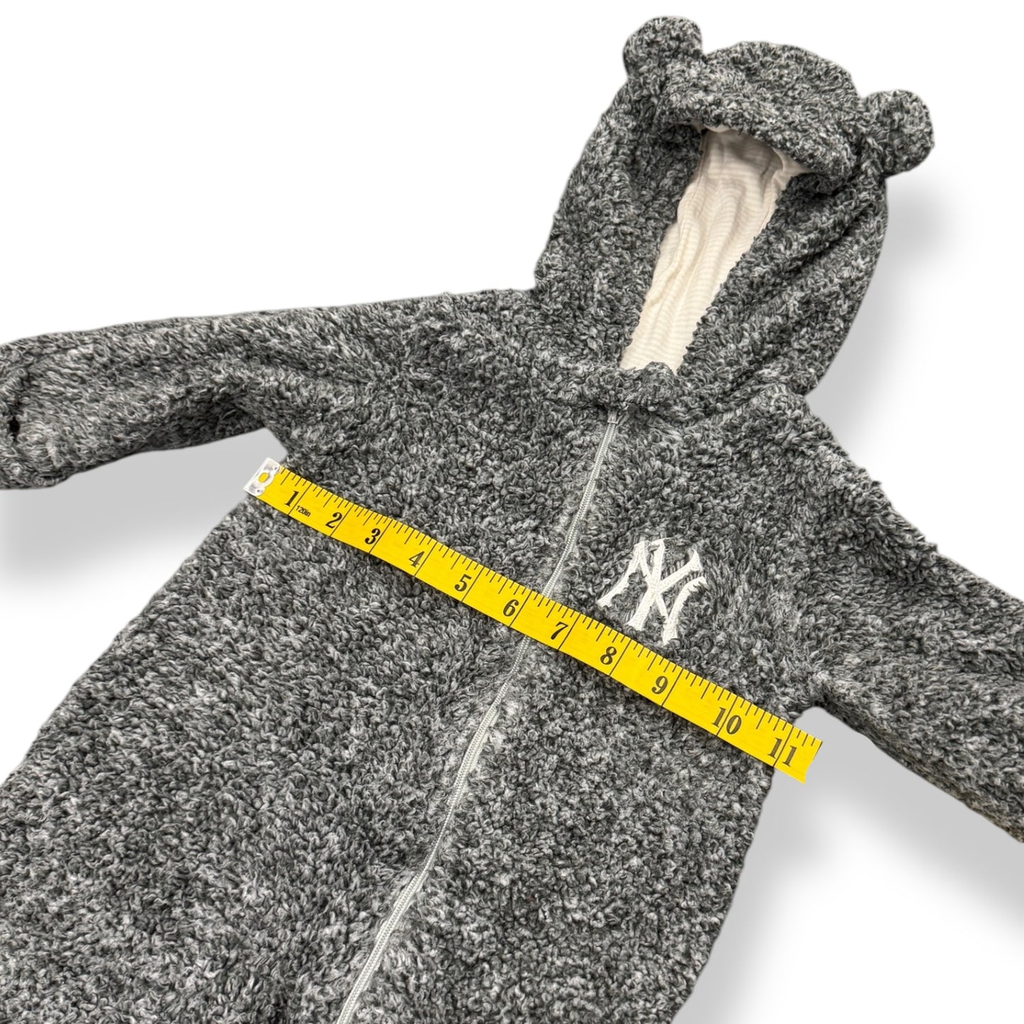 90s NY Yankees Teddy Bunting Suit (6-12M)